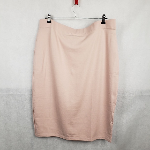 IRIS Khaki Pink Skirt Plus Size 2X FALDA ROSA CAQUI TALLA 2X - Picture 1 of 4